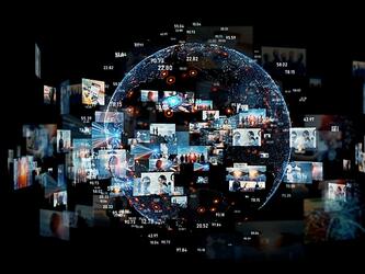 Media platforms abstract image